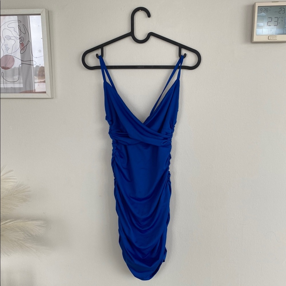 Elegant Blue Women's Dress